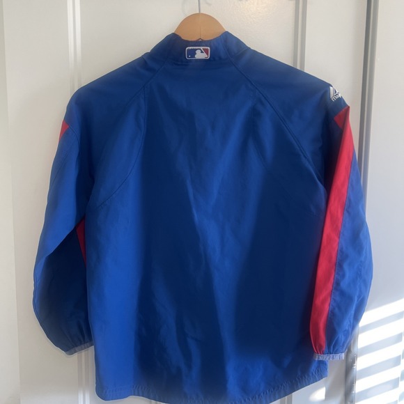 Majestic Chicago Cubs Kids Youth Pullover Jacket Windbreaker MLB Baseball Small - Picture 4 of 4
